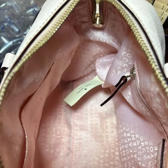Kate Spade Satchel Blush Pink Safiano Leather w Detachable Strap 11”Lx8”Hx6”W - Picture 12 of 17